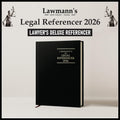 LawmannS Legal Referencer 2026 | LawyerS Deluxe Diary | Size 9.75 * 7.5 Inches | Black Cloth Hardbound | Legal Informations 
