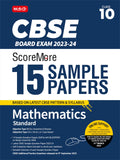 MTG CBSE ScoreMore 15 Sample Question Papers Class 10 Mathematics Standard Book For 2024 Board Exam (Based on CBSE Latest Patter