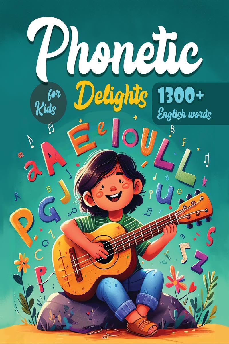 Phonetic Delights  1300+ English Words for Kids : Educational Phonics book for kids & toddlers | From Reading words to Writing