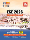 ESE 2026 : Preliminary Exam: Civil Engineering VolumeII | Chapterwise & Topicwise Objective Solved Papers | 25 Years Solved PYQ