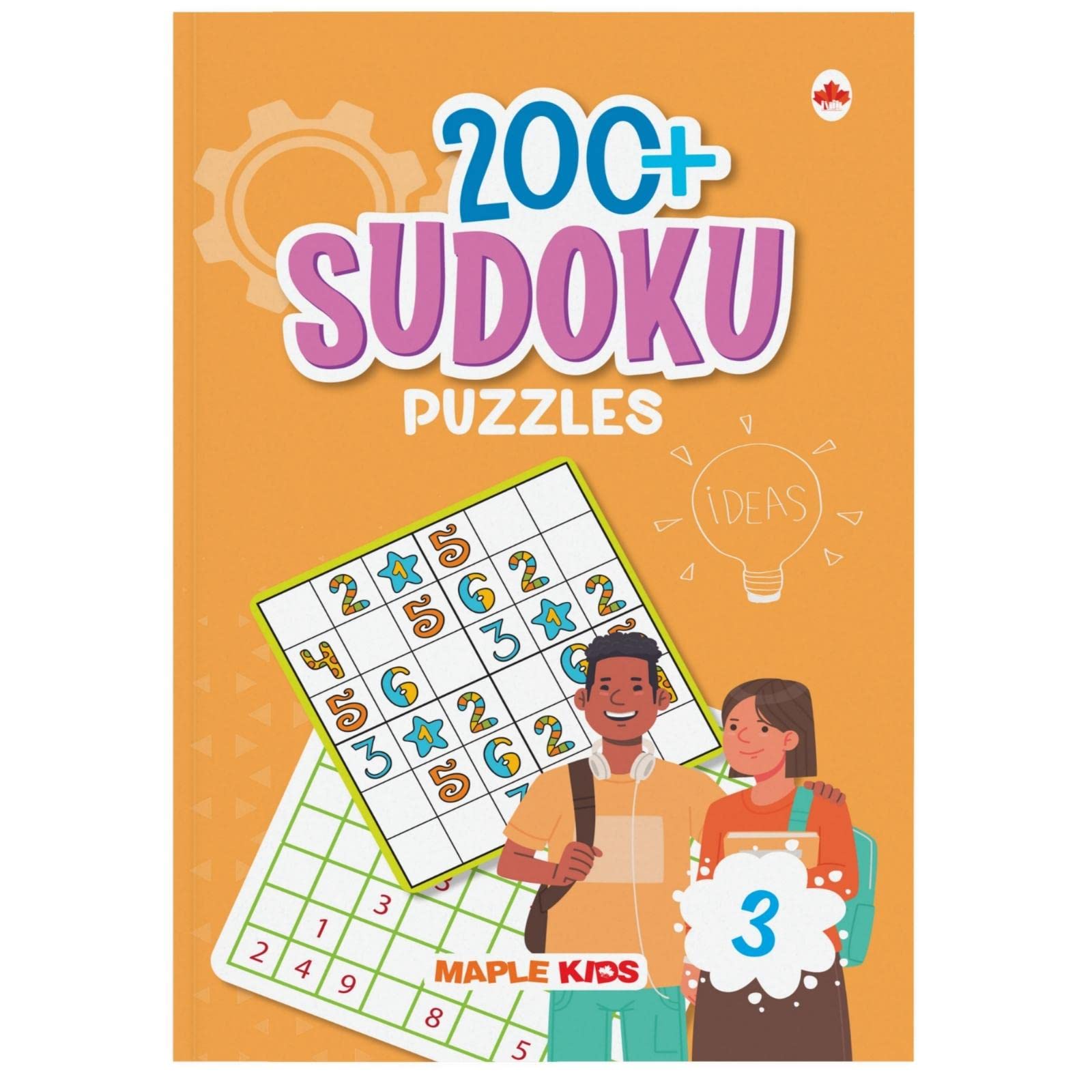 Sudoku Puzzles  Book 3  Brain Activity Book  200+ Activities  Brain Booster Games  Puzzle Activity Book for Children  Age 