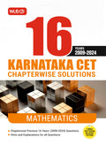 MTG 16 Years Karnataka CET Chapterwise Solutions Mathematics PYQ Book For 2025 Exam  KCET Previous Year Solved Question Papers 
