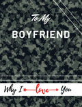 To My Boyfriend Why I Iove You: ValentineS Day Notebook Gift Love Messages Journal Love Notes Dairy (8,5 X 11 ) 100 Pages Blan