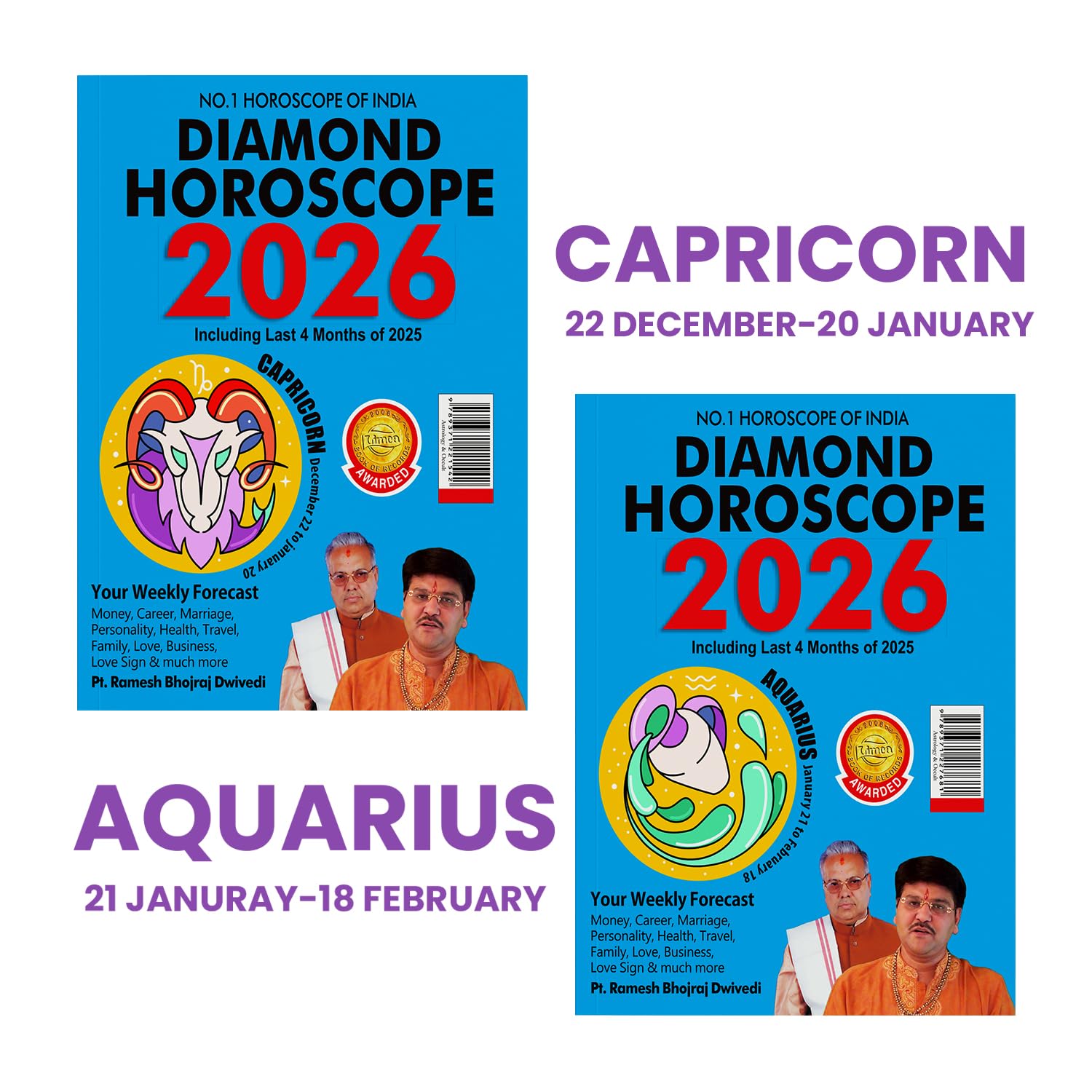 Horoscope 2026 : Sun Sign Book Of Capricorn + Aquarius