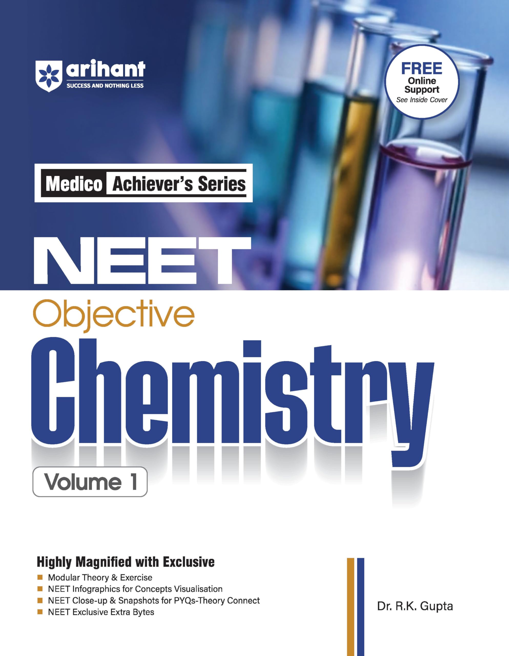 Arihant NEET Objective Chemistry Volume 1 | NEET Practice Set | With Modular Theory & Exercise MCQ Practice with PYQs, NEET Info