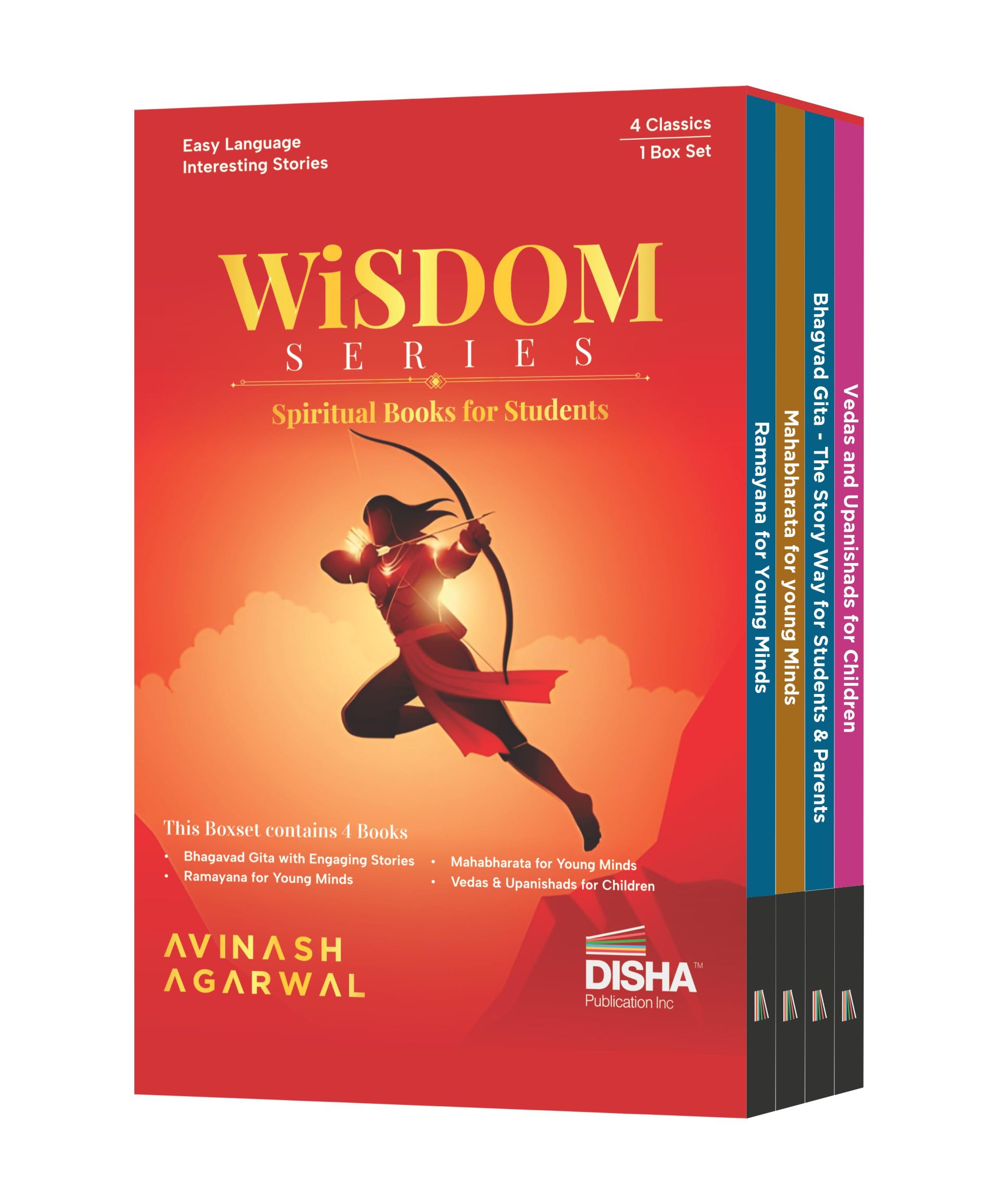 Best Of Disha Wisdom Series: Boxset Of 4 Books Containing Stories & Learnings From The Ramayana, Mahabharata, Bhagvad Gita, Veda