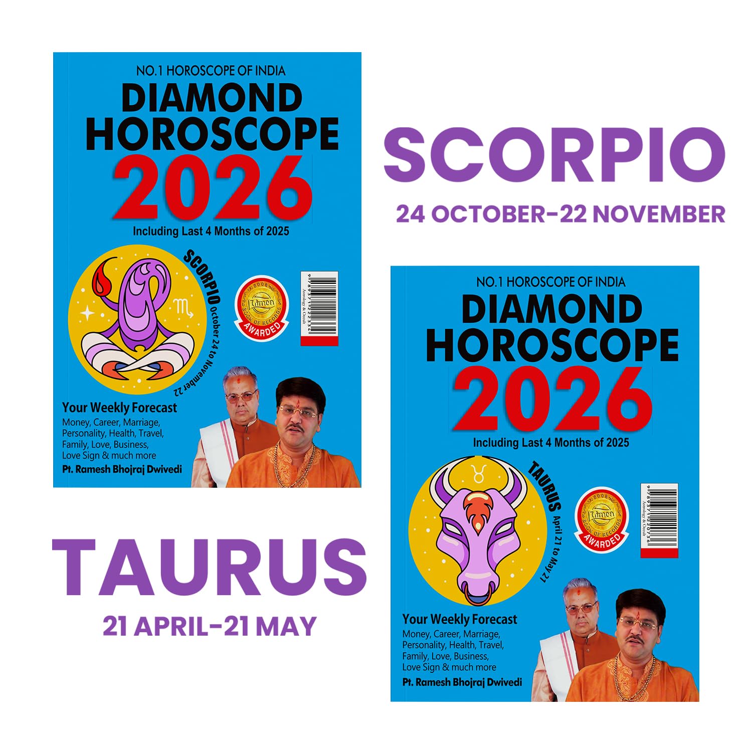 Horoscope 2026 : Sun Sign Book Of Scorpio + Taurus