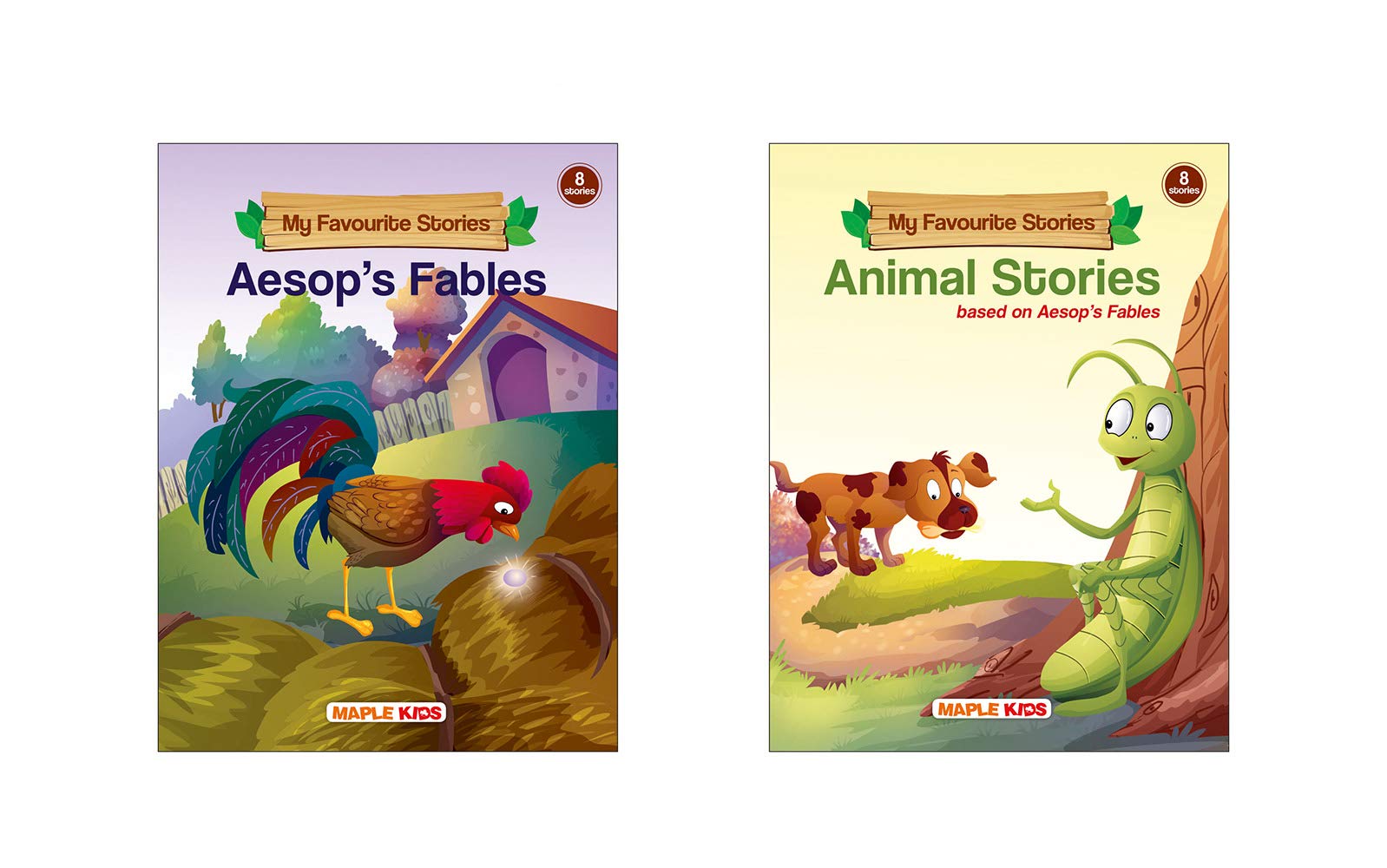 Story Books For Kids  My Favourite Stories  1 (Set Of 2 Books)  AesopS Fables, Animal Stories