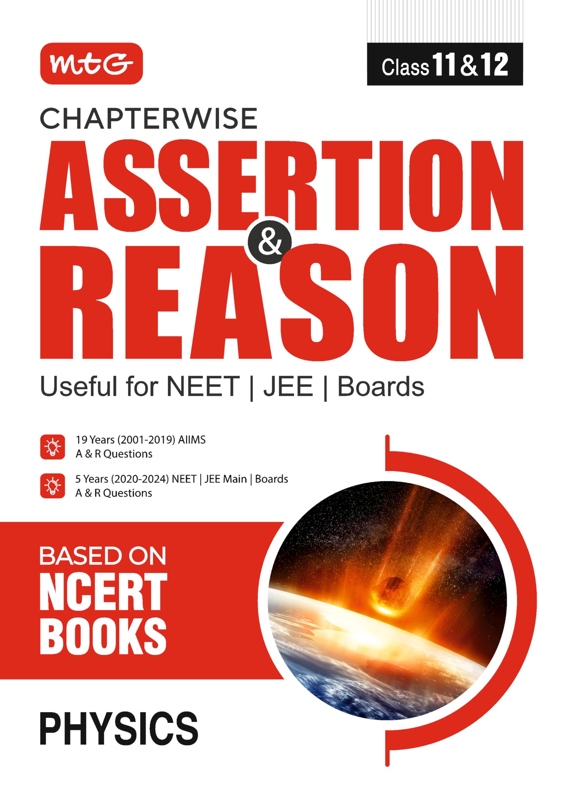 MTG Chapterwise Assertion & Reason Physics For NEET, JEE & Boards Exam (Class11 & 12)  Available Previous 19 Years AIIMS & 5 Y