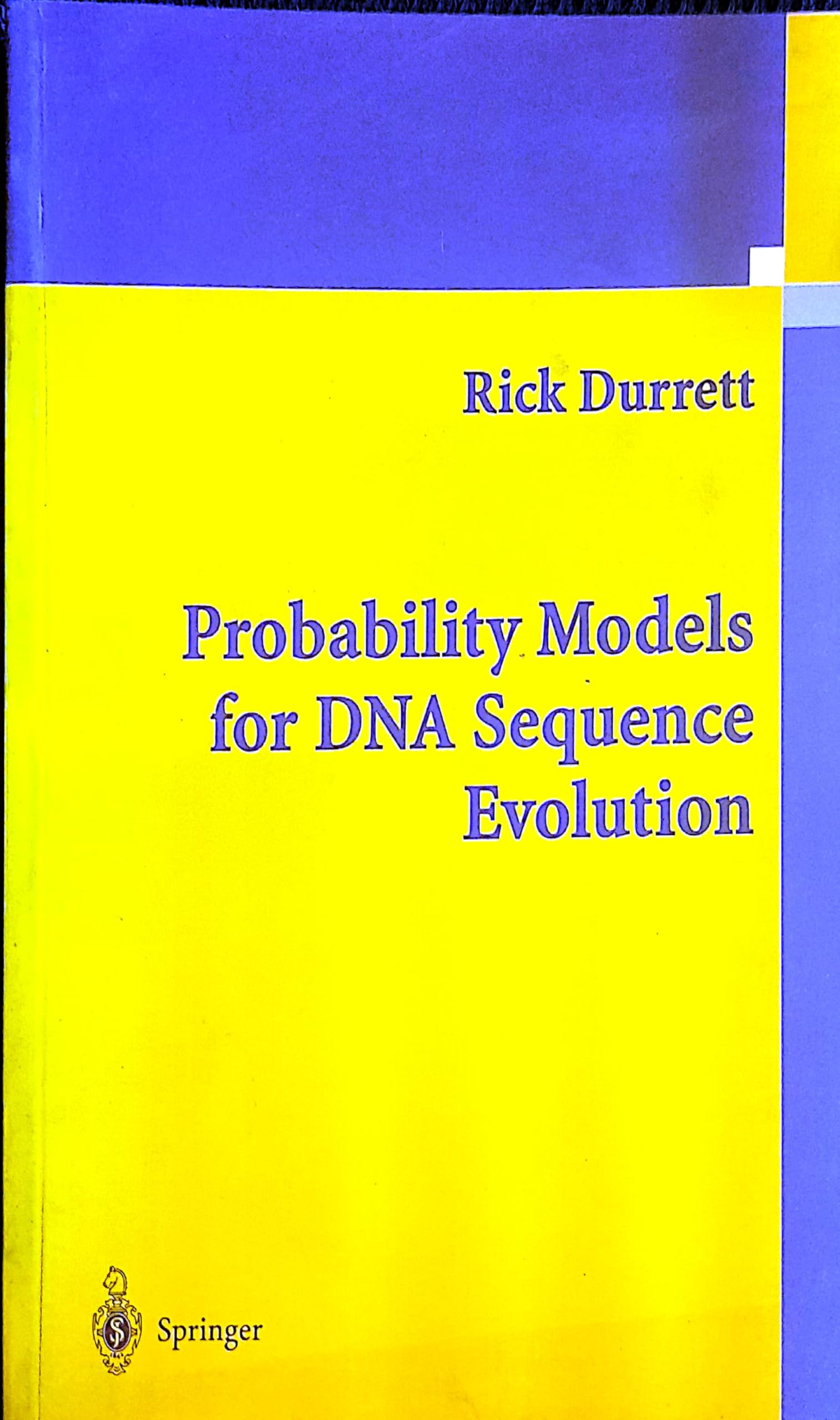 Probability Models For Dna Sequence Evolution (Pb 2005)