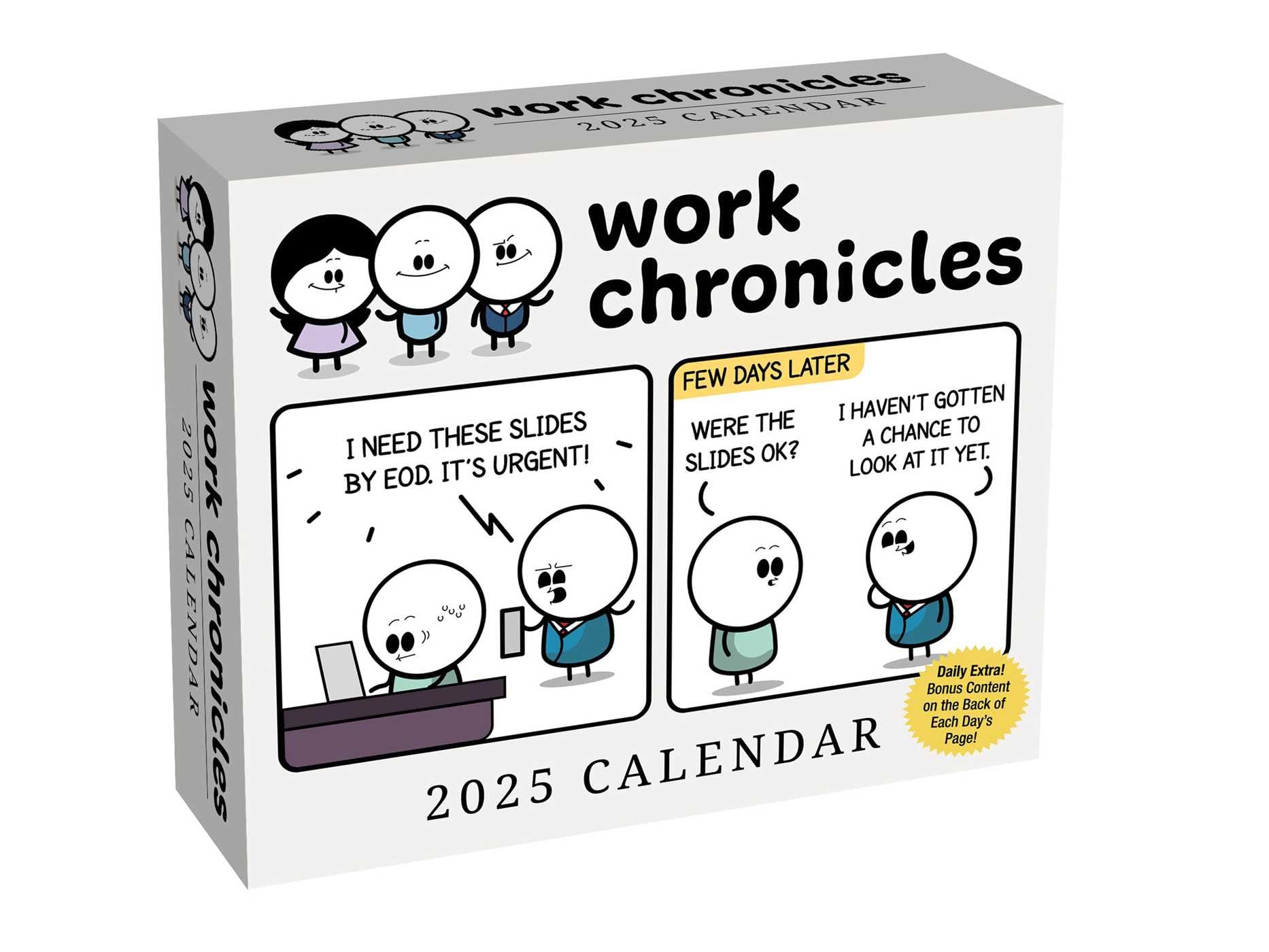 Work Chronicles 2025 DaytoDay Calendar