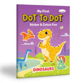 My first Dot to Dot Sticker & Colour Fun  Dinosaurs : Kids colouring book, Creative Coloring Book, Sticker and Coloring Fun, Co