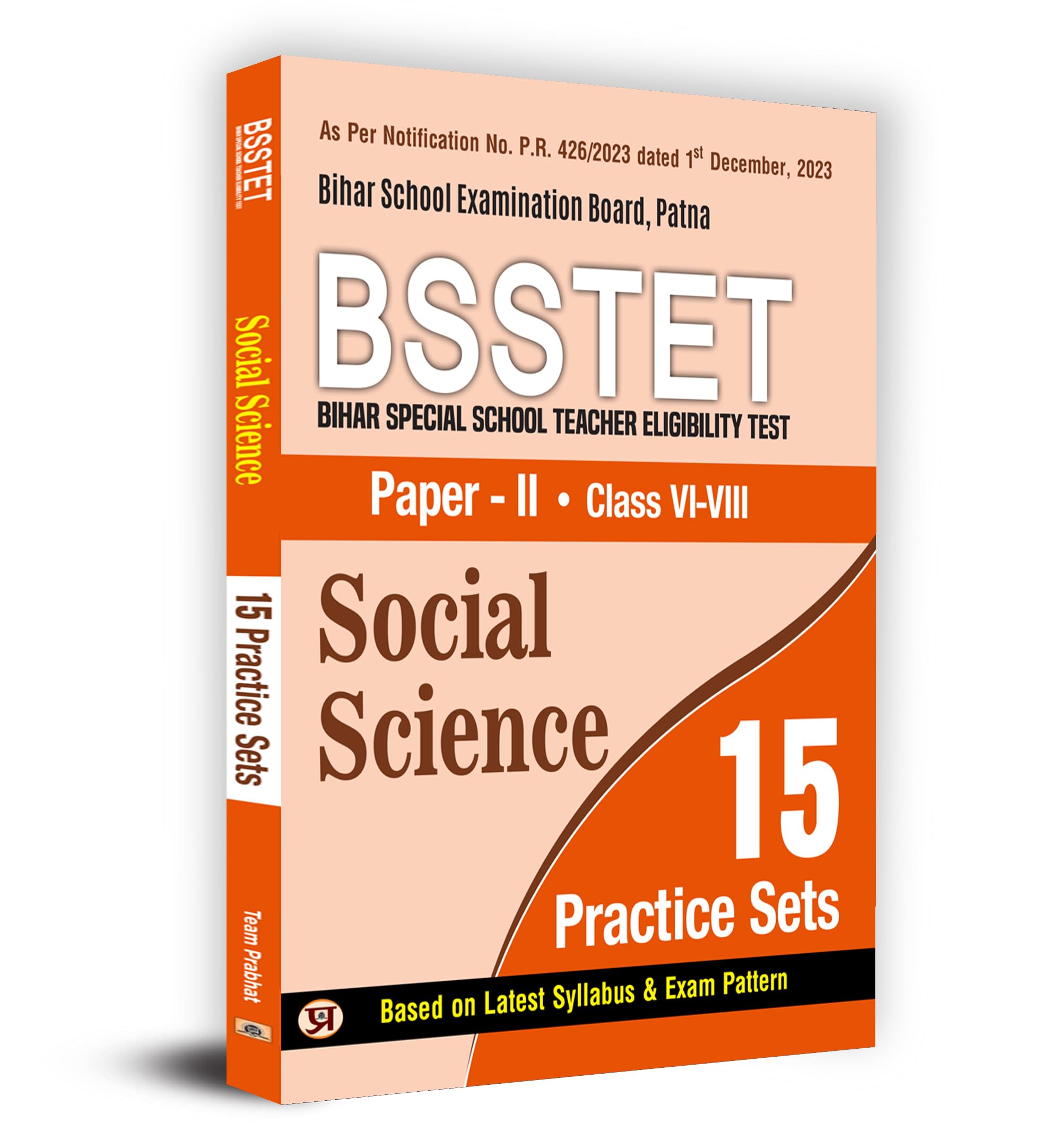 BSSTET Bihar Special School Teacher Eligibility Test Paper2 Class 68 | Social Science 15 Practice Sets Book