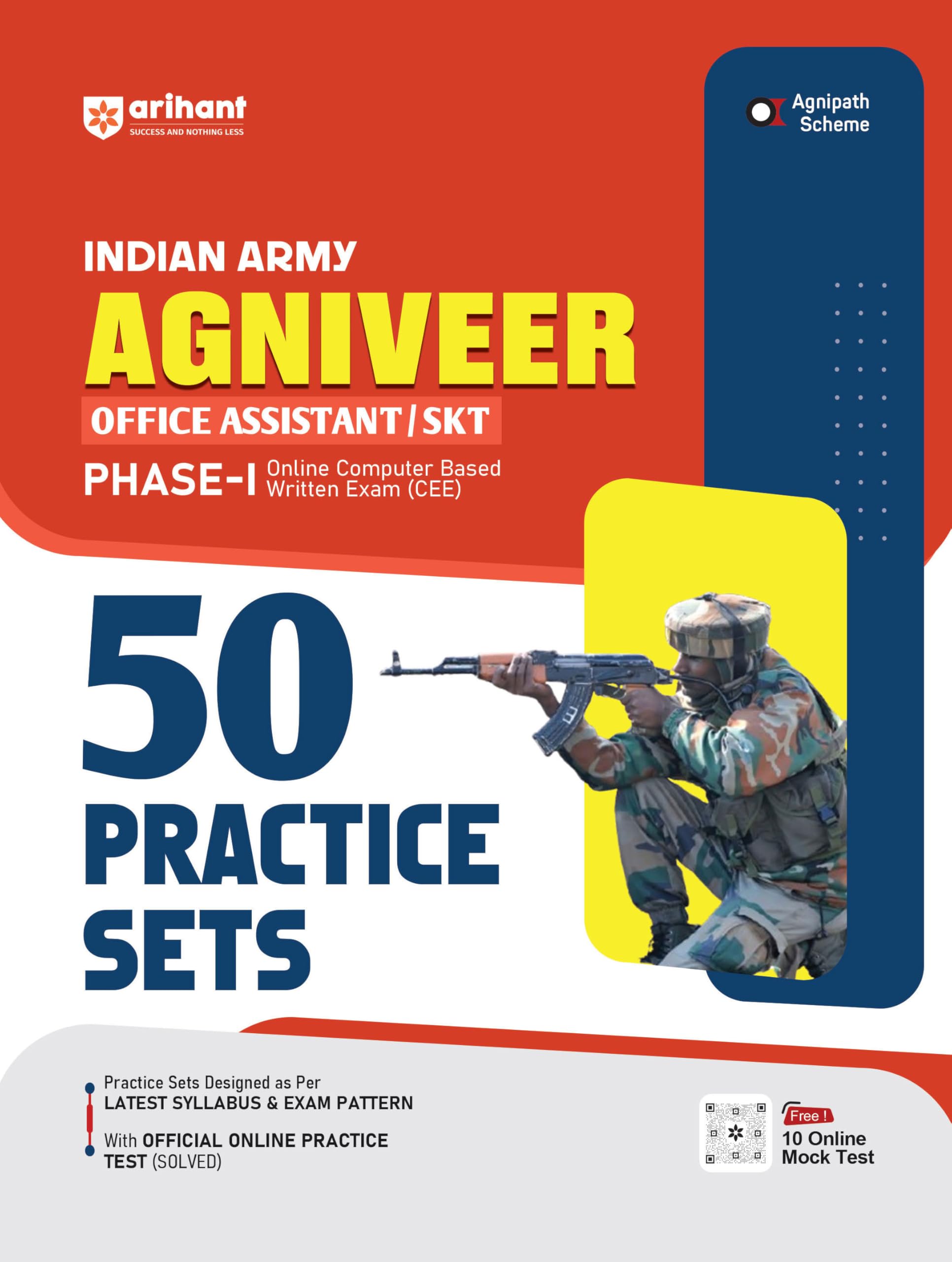 Indian Army Agniveer Office Assistant/SKT 50 Practice Sets
