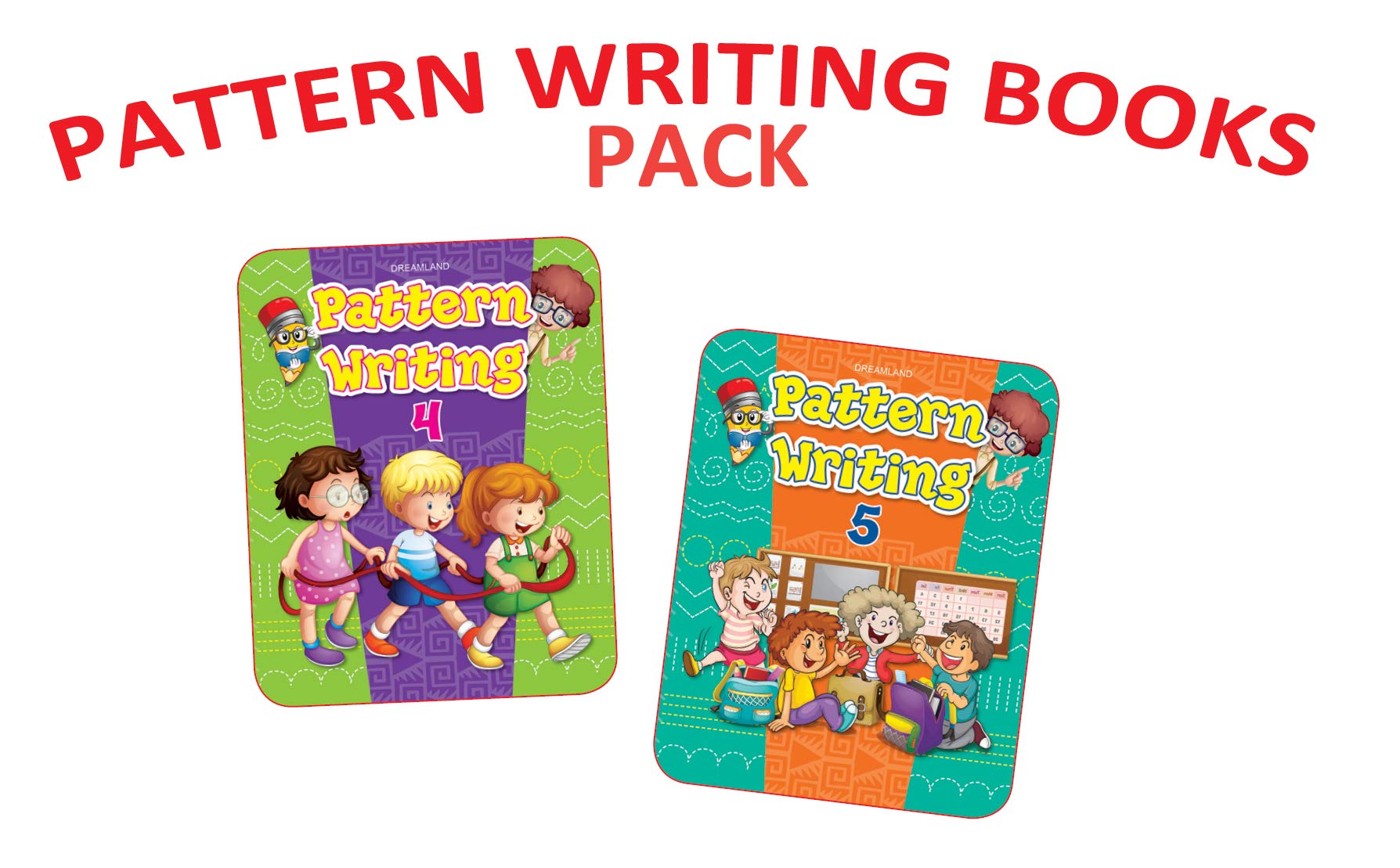 Pattern Writing Practice Books Pack For Kids Age 26 Years | Set Of 3 Books  Capital & Small Letters, Words & Sentences | Traci