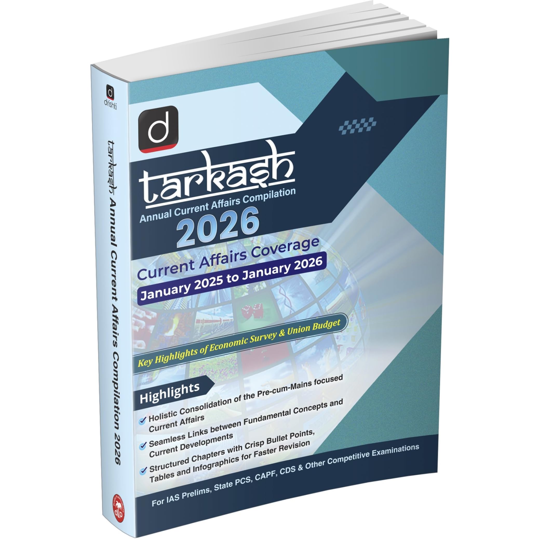 DRISHTI IAS Tarkash Annual Current Affairs Compilation 2026, UPSC Book 2026, January 2025January 2026 Coverage, IAS, State PCS,