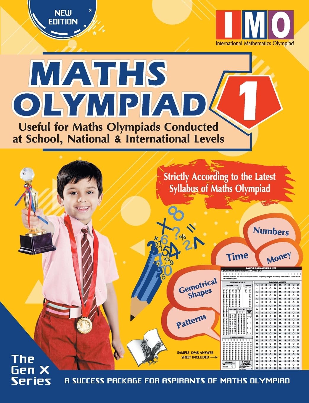 International Maths Olympiad  Class 1 (With OMR Sheets)