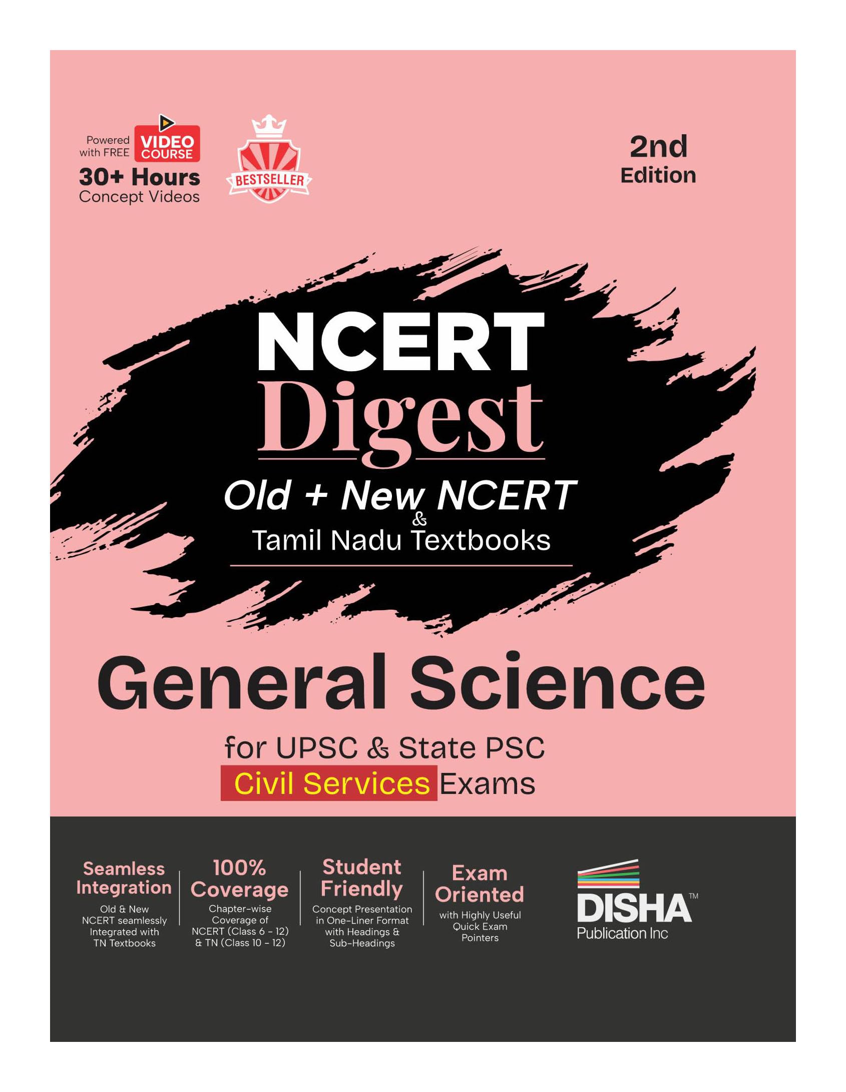 Disha Old + New Ncert Digest General Science With Tamil Nadu Extract For Upsc & State Psc Civil Services Exams | Ncert Class Vi 