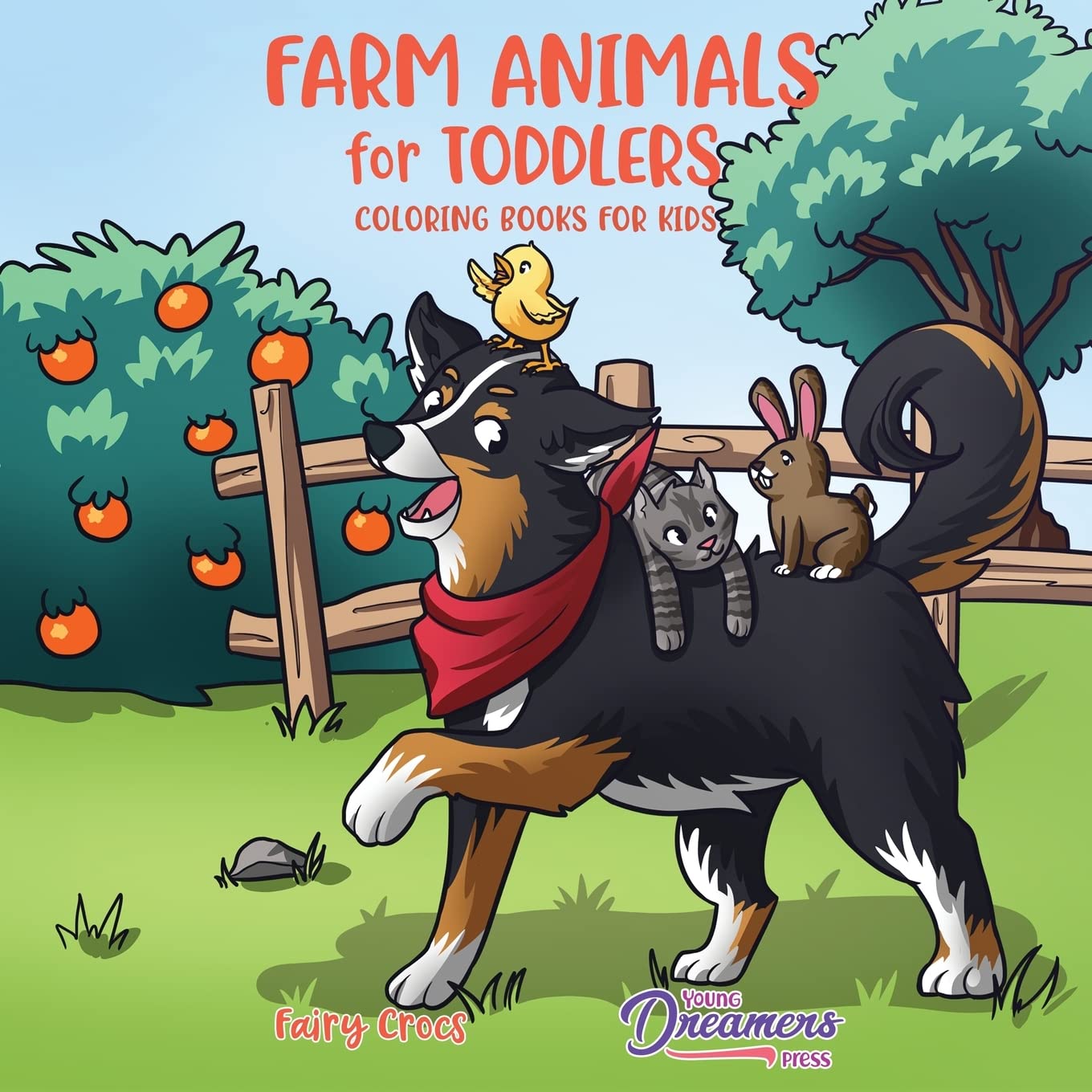 Farm Animals for Toddlers: Little Farm Life Coloring Books for Kids Ages 24, 68