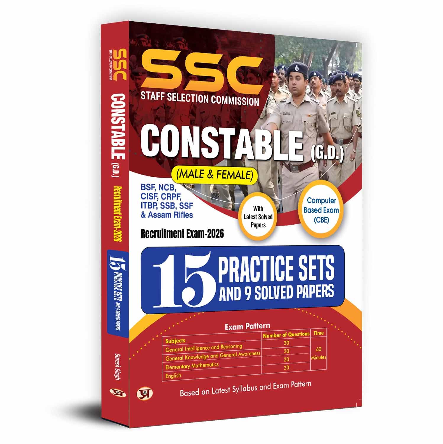 SSC GD Constable Exam 2026 (Male and Female) | 15 Practice Sets and 9 Solved Papers For BSF, CISF, SSB, SSF & Assam Rifles With 