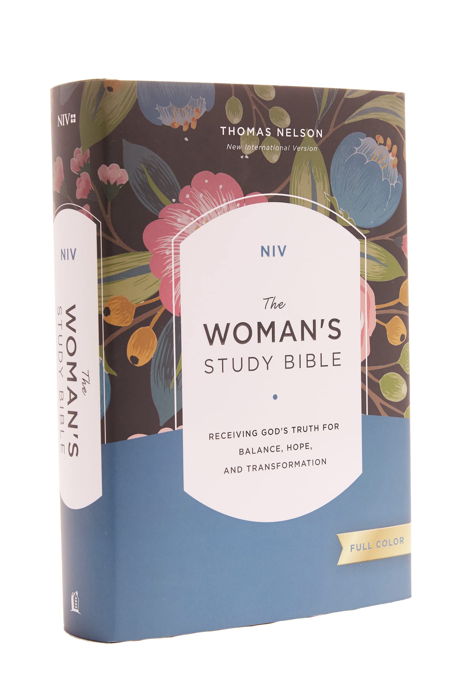 NIV, The Womans Study Bible, Hardcover, FullColor, Red Letter: Receiving Gods Truth for Balance, Hope, and Transformation