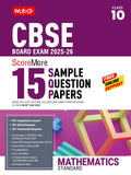 Mtg Cbse Class 10 Scoremore 15 Sample Papers Mathematics Standard Book For 20252026 Board Exam | ChapterWise CompetencyBased 