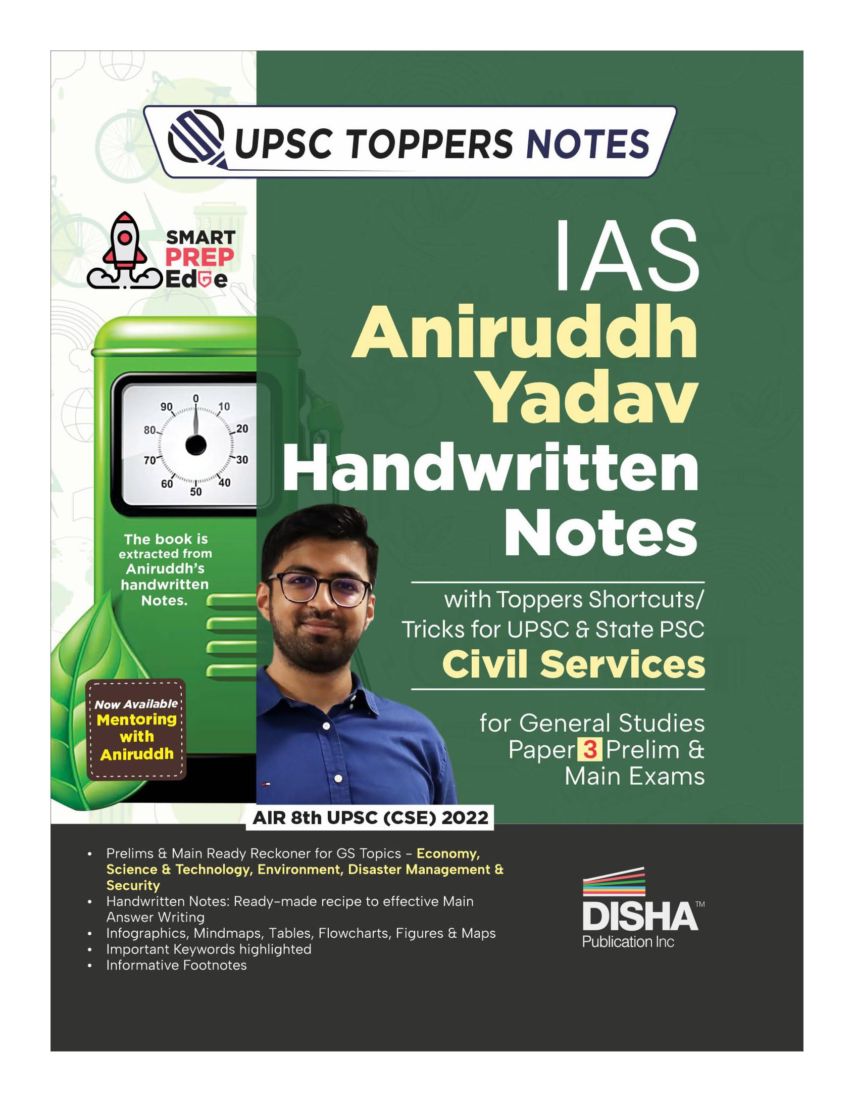 Ias Aniruddh Yadav Notes For Upsc & State Psc Civil Services For General Studies Paper 3 Prelim & Main Exams | Economy, Environm