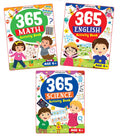 365 Activity Books Pack For Kids Age 68 Years  Set Of 3 Educational Books In English, Maths & Science With 288 Pages Of Fun Lea