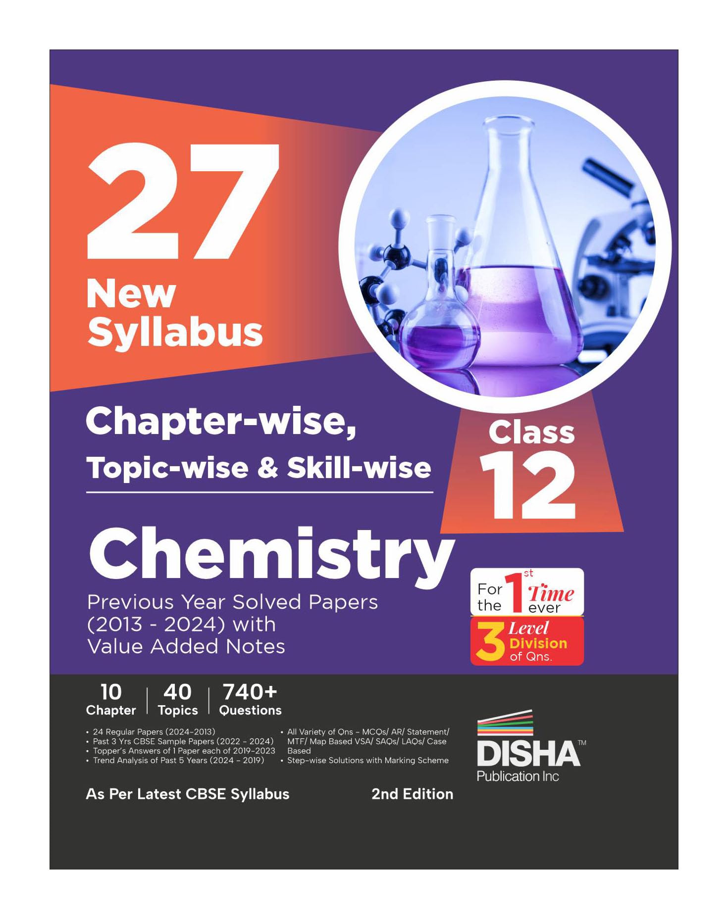 27 New Syllabus ChapterWise, TopicWise & SkillWise Cbse Class 12 Chemistry Previous Year Solved Papers (2013  2024) With Val