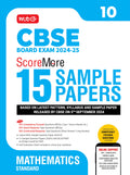 MTG CBSE Class 10 ScoreMore 15 Sample Papers Mathematics Standard Book For 2025 Board Exam | Detailed Solutions of Each Chapter 