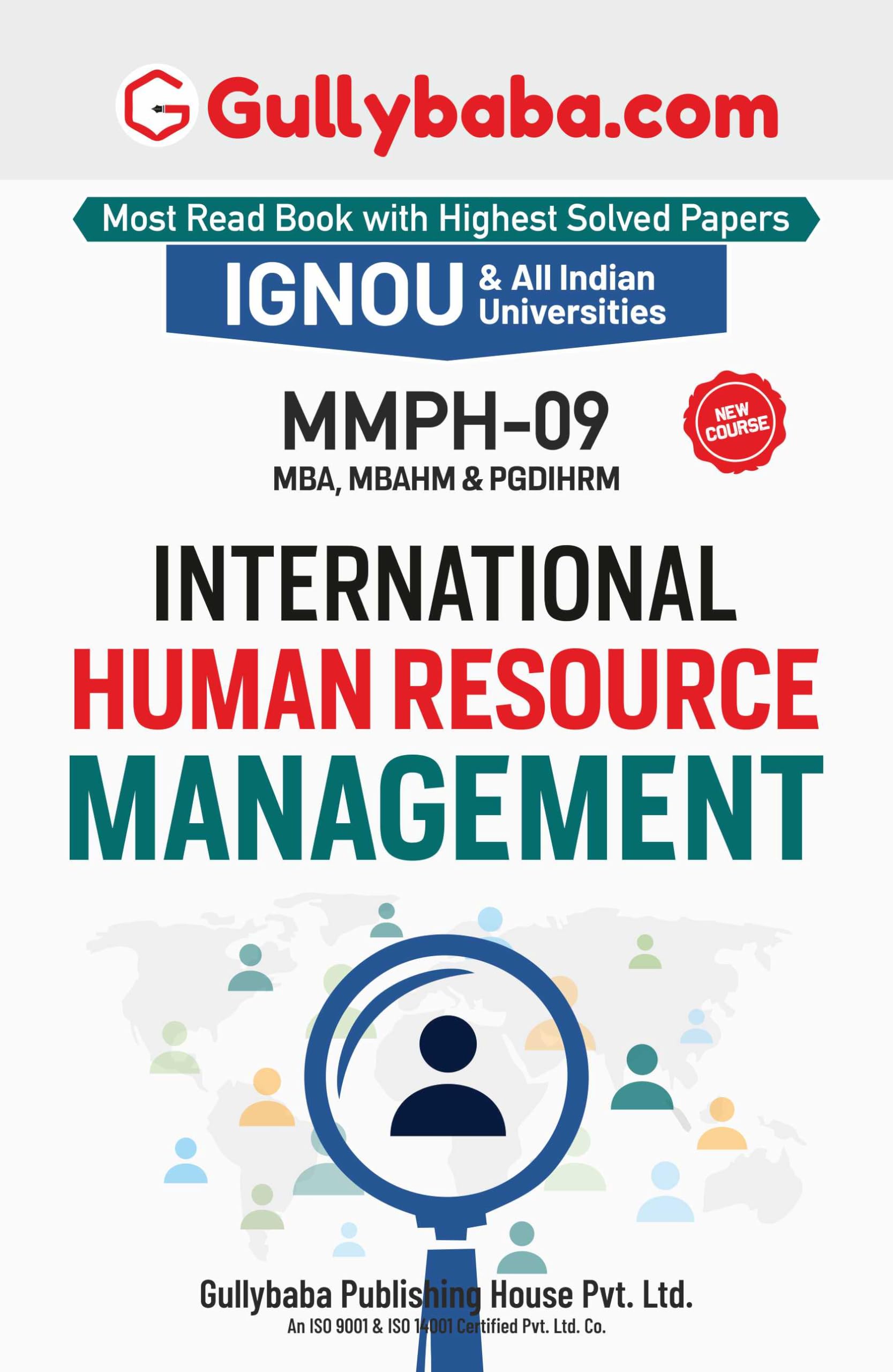 Gullybaba IGNOU MBAHM 4th Sem MMPH09 International Human Resource Management in English
