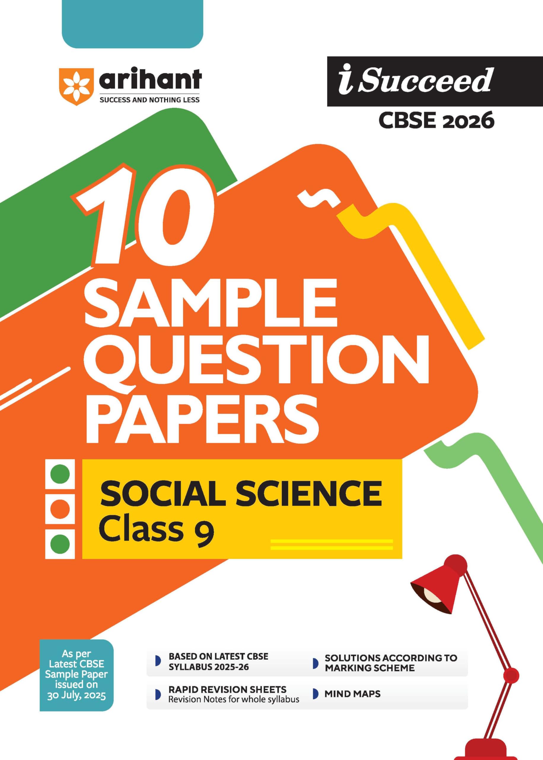 Arihant ISucceed Cbse Sample Question Papers 2026 Social Science Class 9 | 10 Sample Question Papers | Rapid Revision Sheets | 