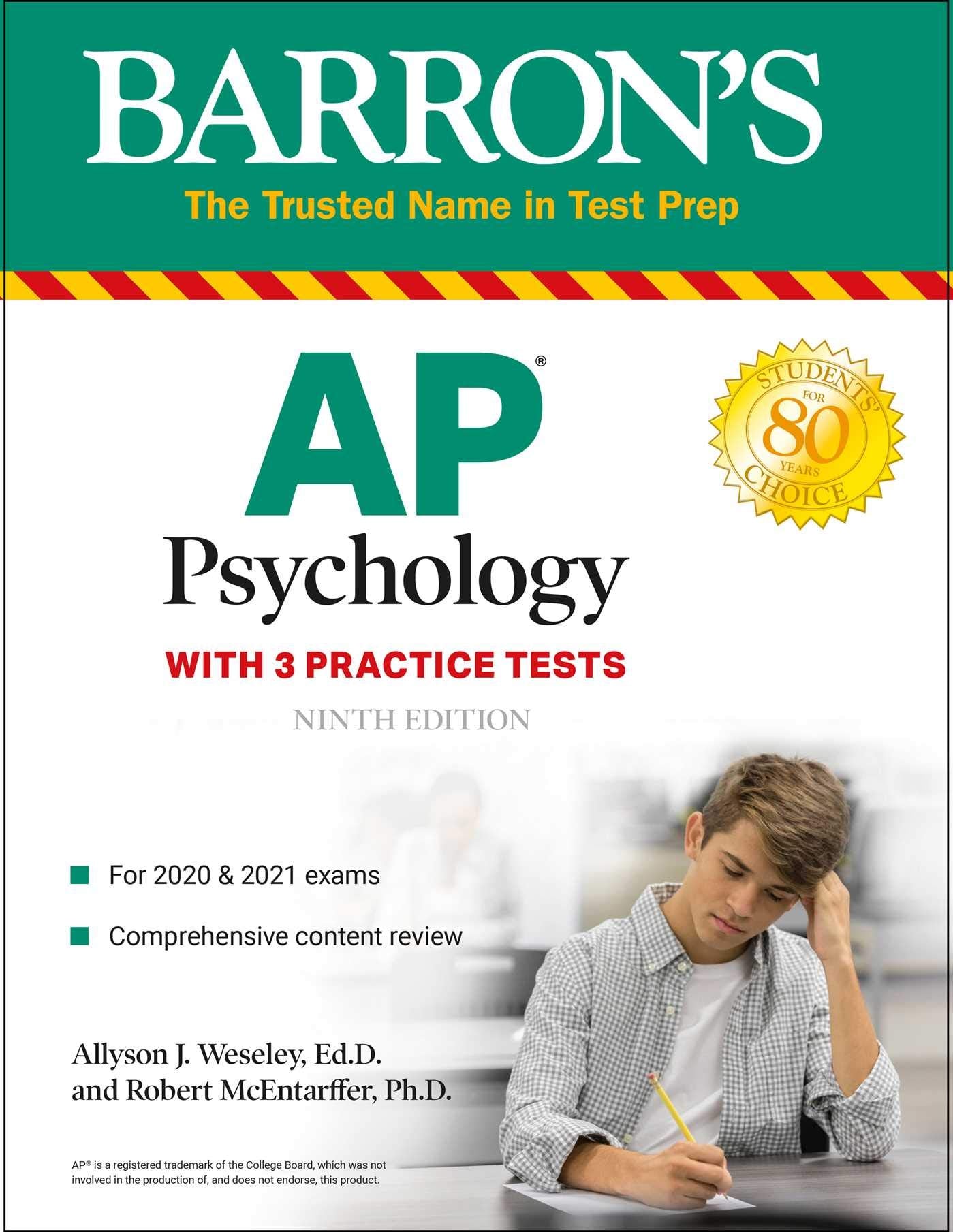 AP Psychology: With 3 Practice Tests (Barrons Test Prep)