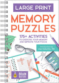 Large Print Memory Puzzles: 175+ Puzzles and Activities for Adults to Exercise Memory and Improve Focus  Includes Spiral Bound 