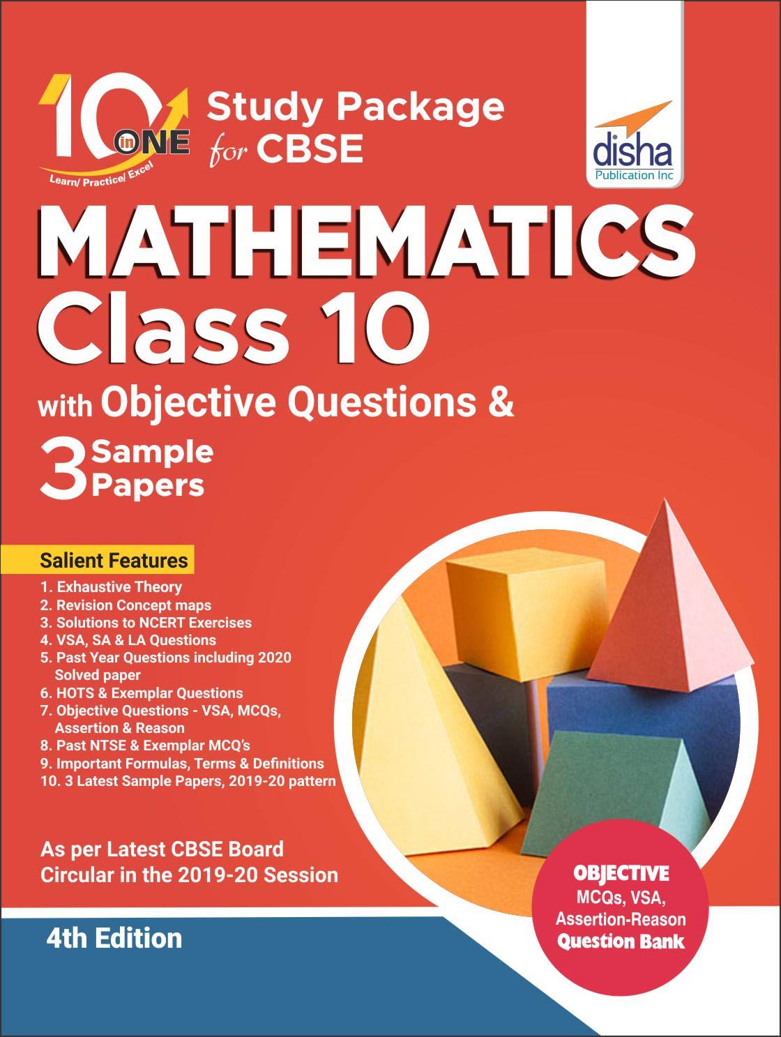 10 In One Study Package For Cbse Mathematics Class 10 With Objective Questions & 3 Sample Papers 4Th Edition