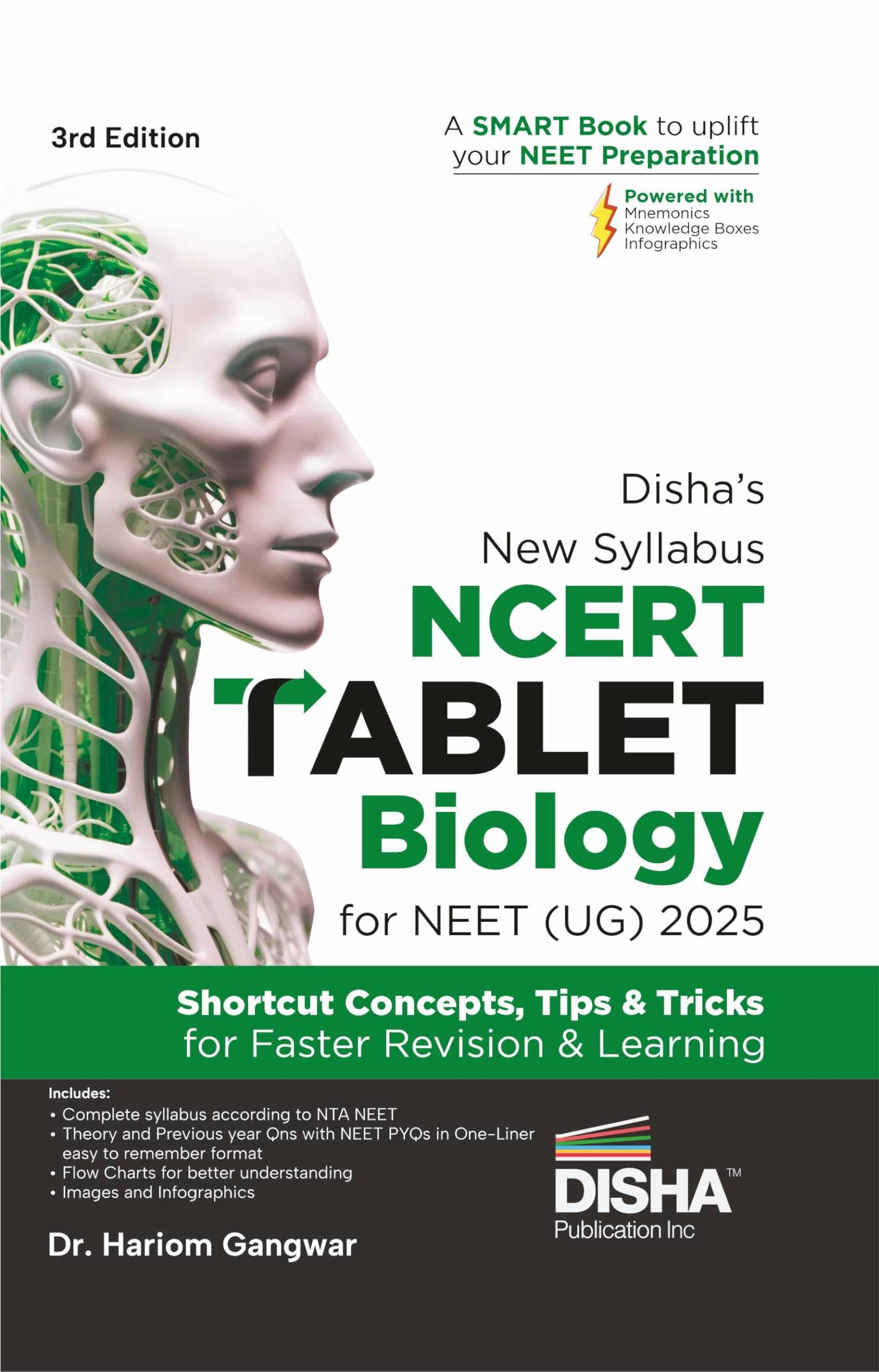 DishaS New Syllabus Ncert Tablet Biology For Neet (Ug) 2025  3Rd Edition  Shortcut Concepts, Tips & Tricks For Revision & Le