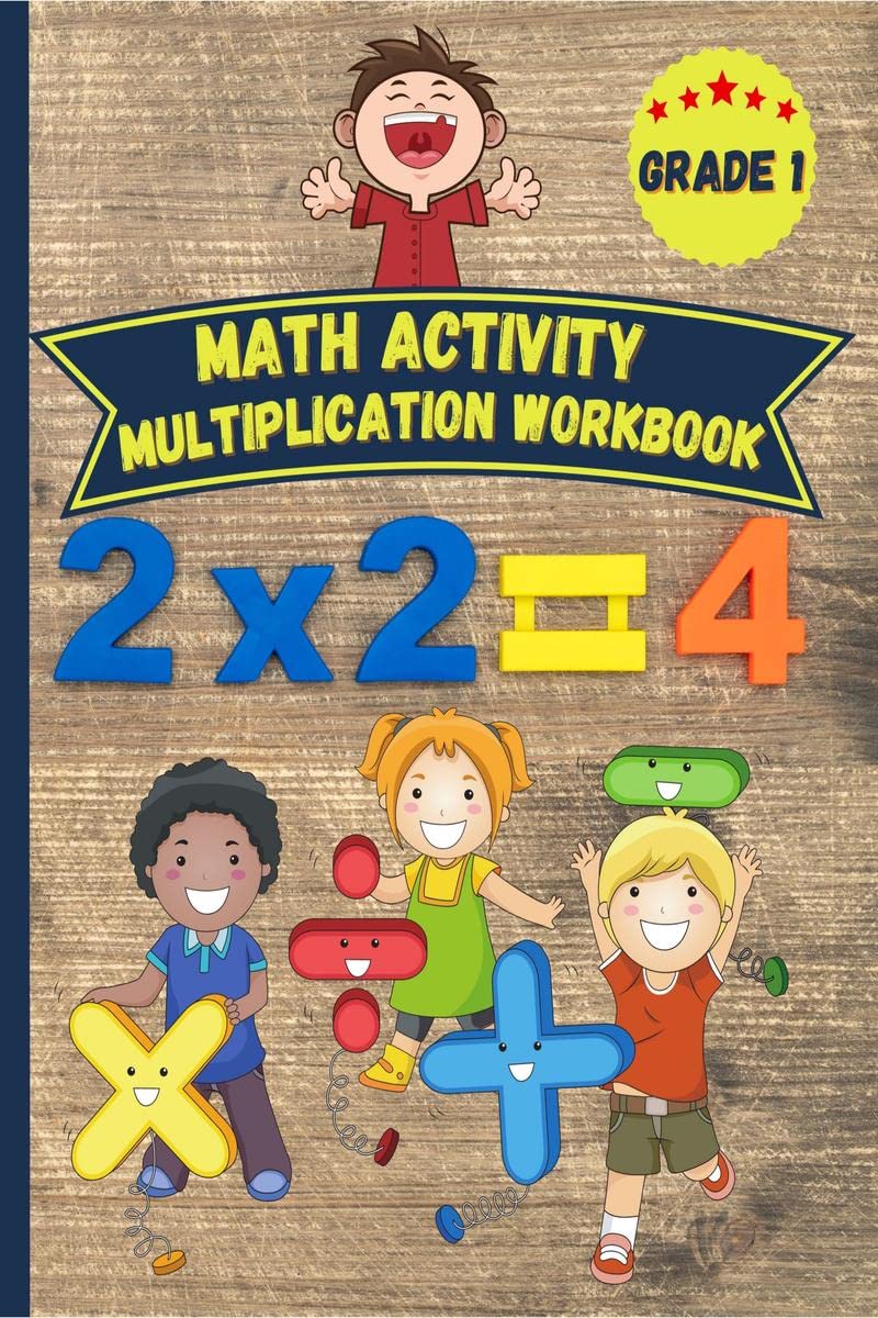 Math activity multiplication workbook grade 1: Double Digit multiplication,100 Days of Practice, 20 exercises / page