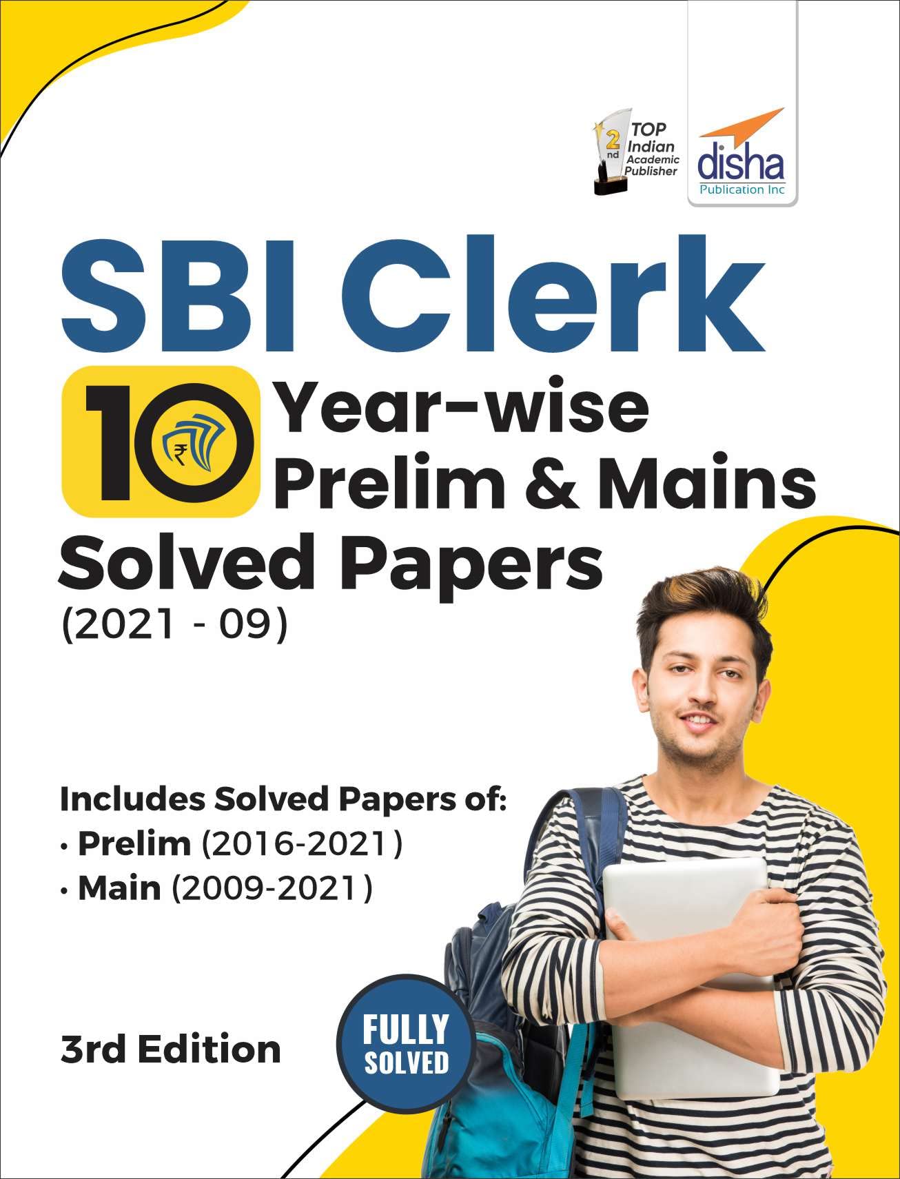 Sbi Clerk 10 YearWise Prelim & Mains Solved Papers (2021  09) 3Rd Edition