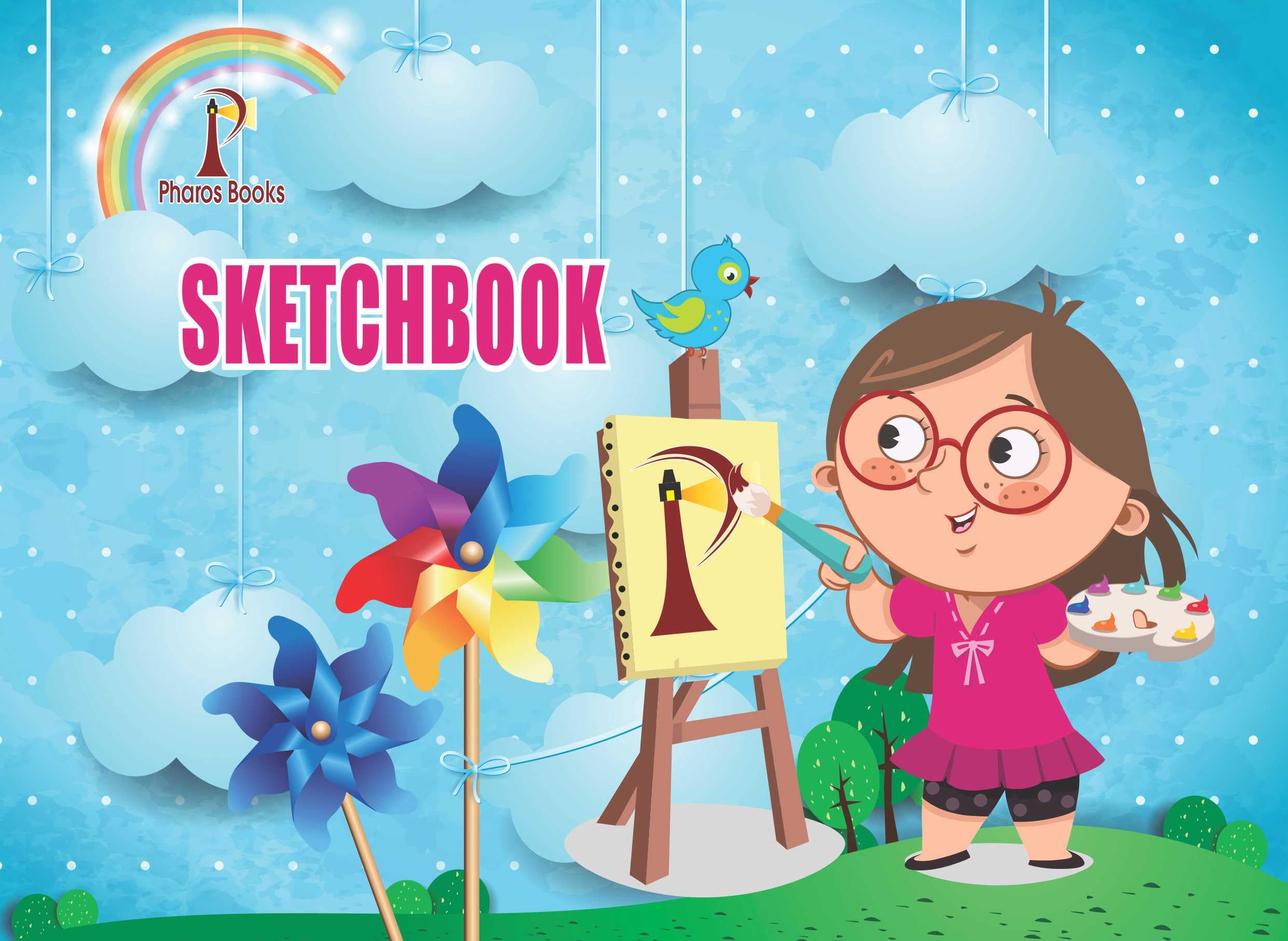 PHAROS Sketchbooks A3 Size | Size 29 * 40 cm | 170 GSM | Natural Canvas Drawing Paper | Side SpiralBound Sketch Pad for Artists