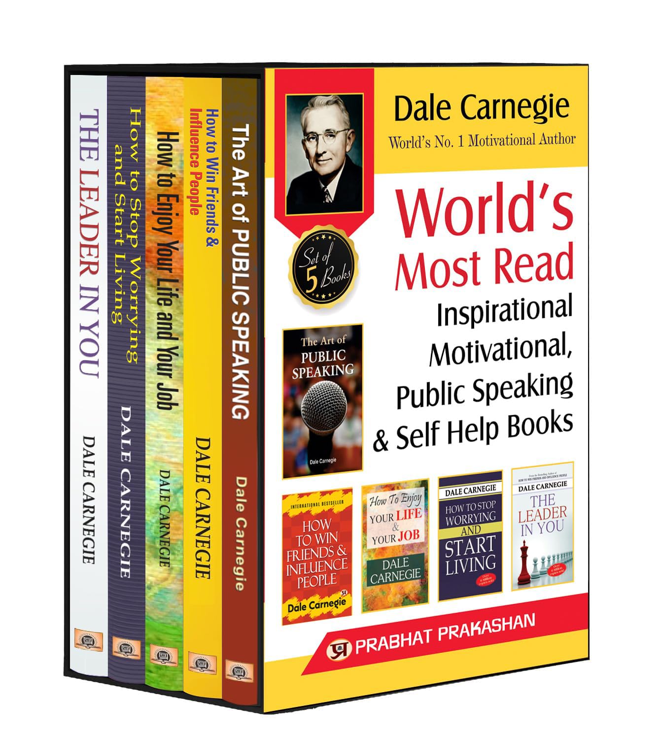 Worlds Most Reading Inspirational Motivational Public Speaking & Self Help Books to Enjoy your Life Set of 5 Books | Worlds Gre