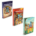 Pegasus Religious Books Set Of 3 Shrimad Bhagavad Gita, Ramayana & Mahabharata For Children (Hardcover)