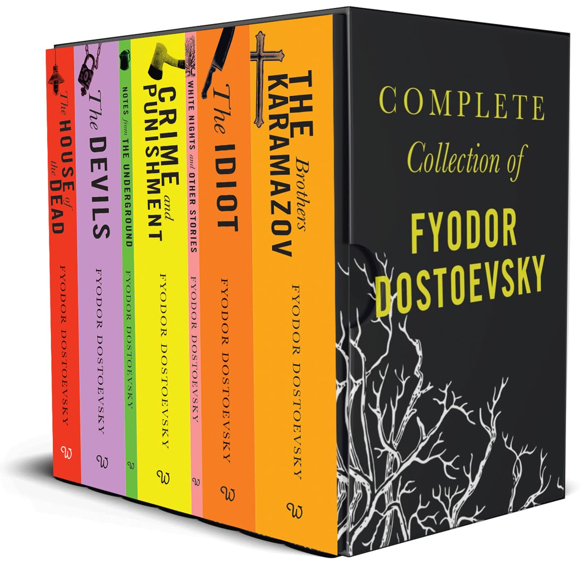 Complete Collection of Fyodor Dostoevsky 7 Paperback Books Box Set (Crime and Punishment, Notes from the Underground, The Idiot,