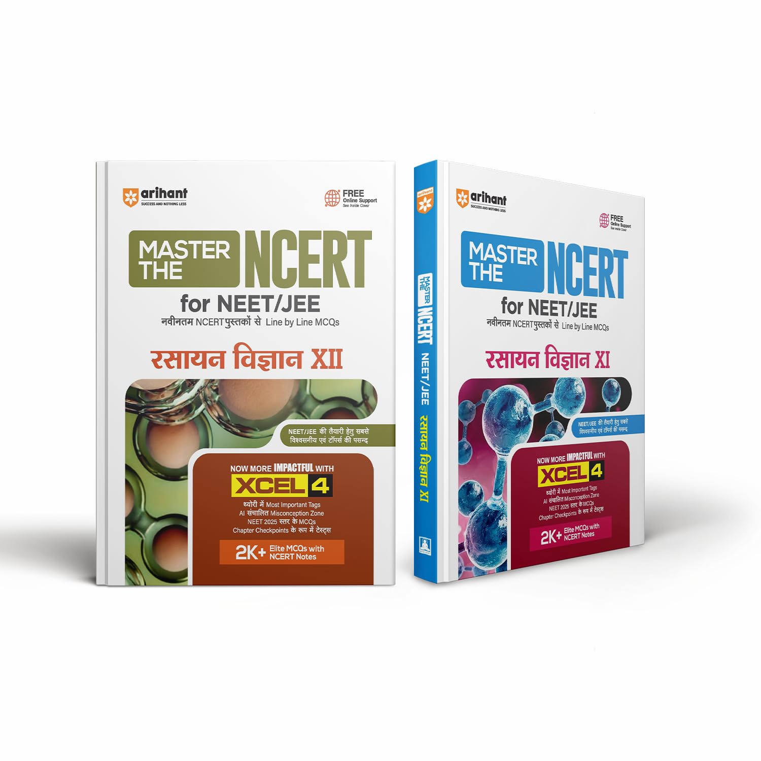 Arihant Master the NCERT Rasayan Vigyan (Chemistry) Class 11 and Class 12 Combo | Line by Line MCQs from Latest NCERT | For NET,