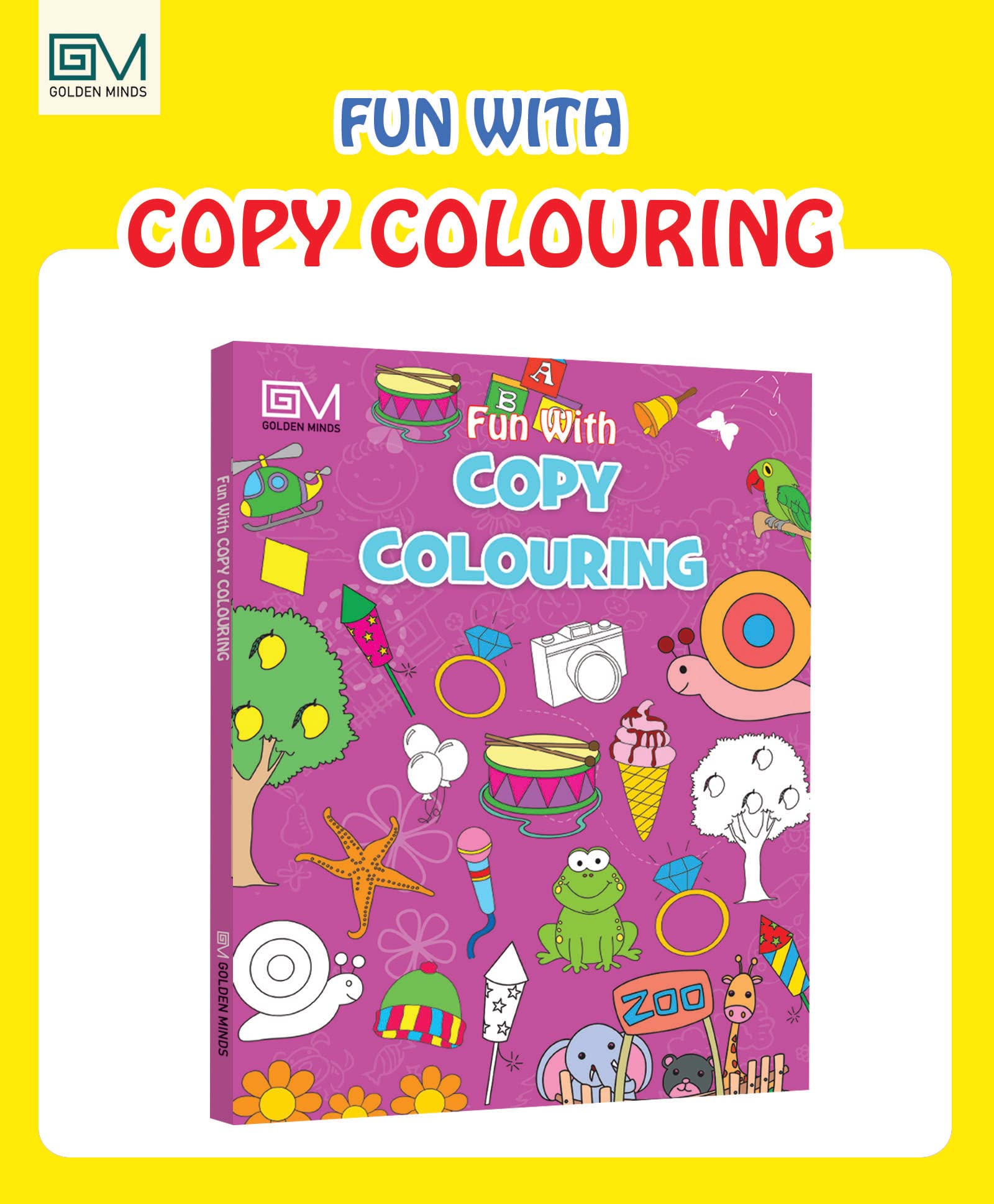 Fun With Copy Colouring  Pink