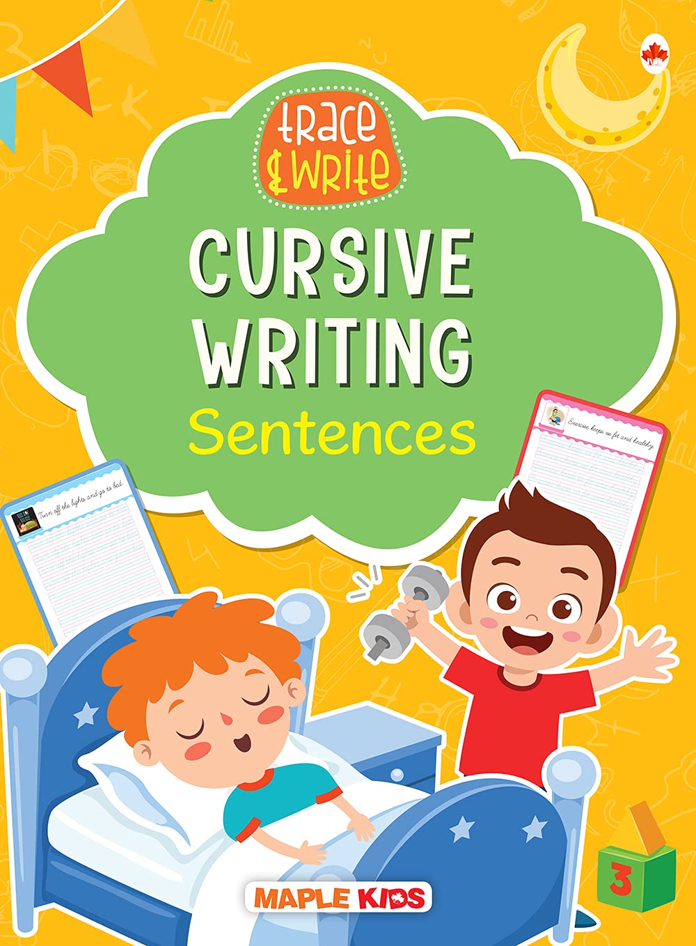 Cursive Writing Book  Sentence (Practice)  Learn and Practice  Handwriting Practice Books  Writing Book for Toddlers, Nurser