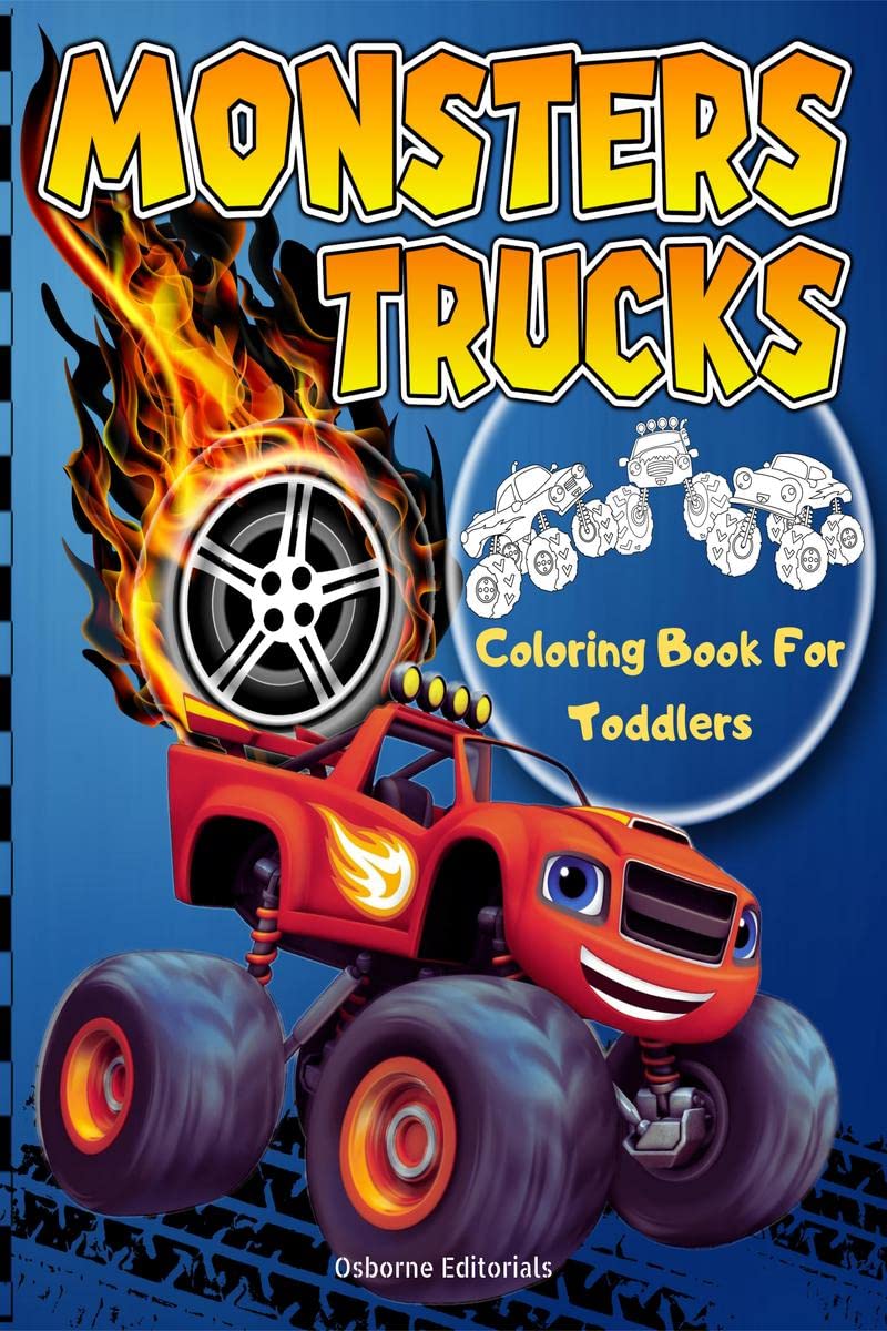 Monsters Trucks Coloring Books For Toddlers