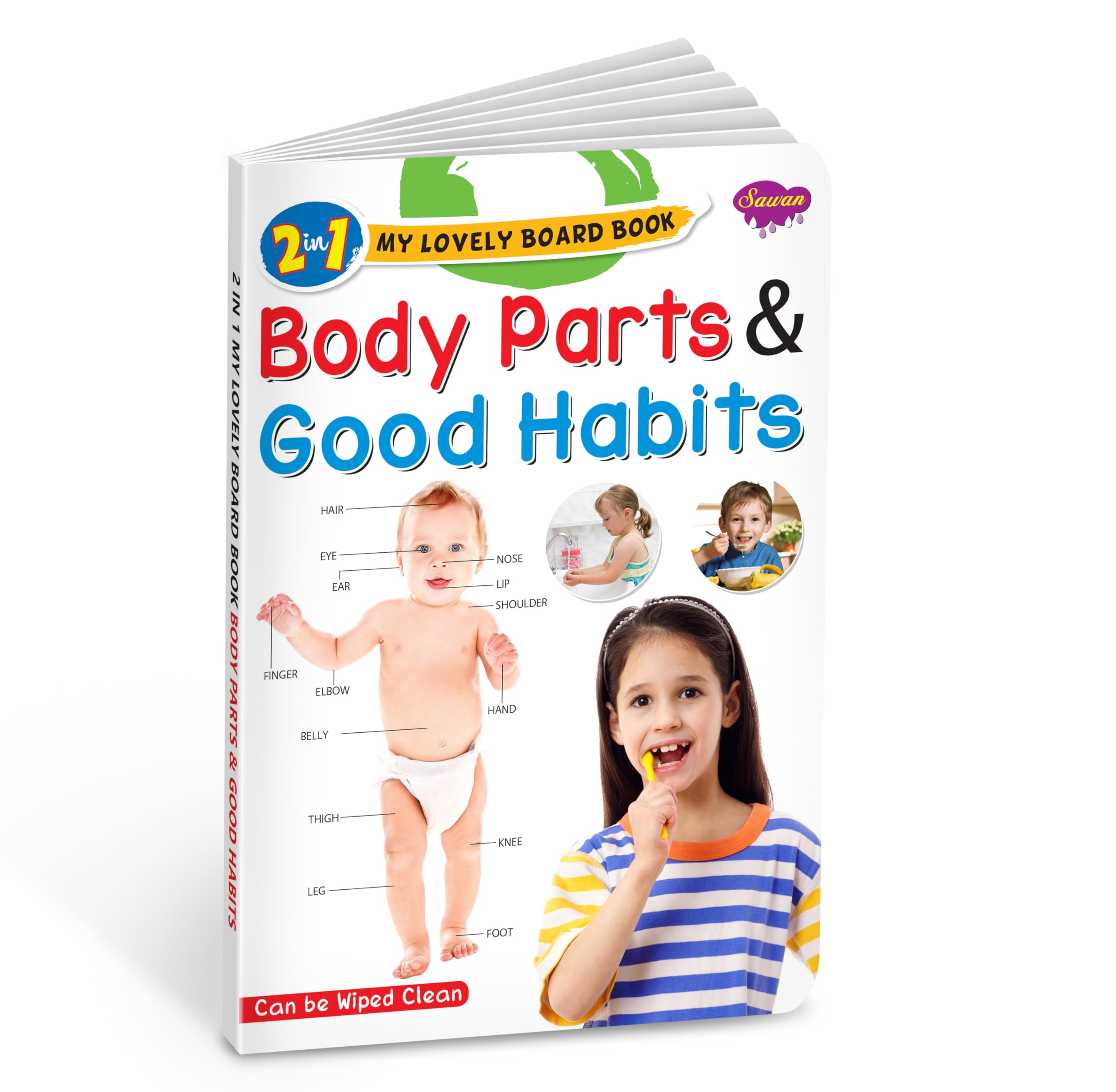 2 In 1 My Lovely Board Book | Body Parts And Good Habits