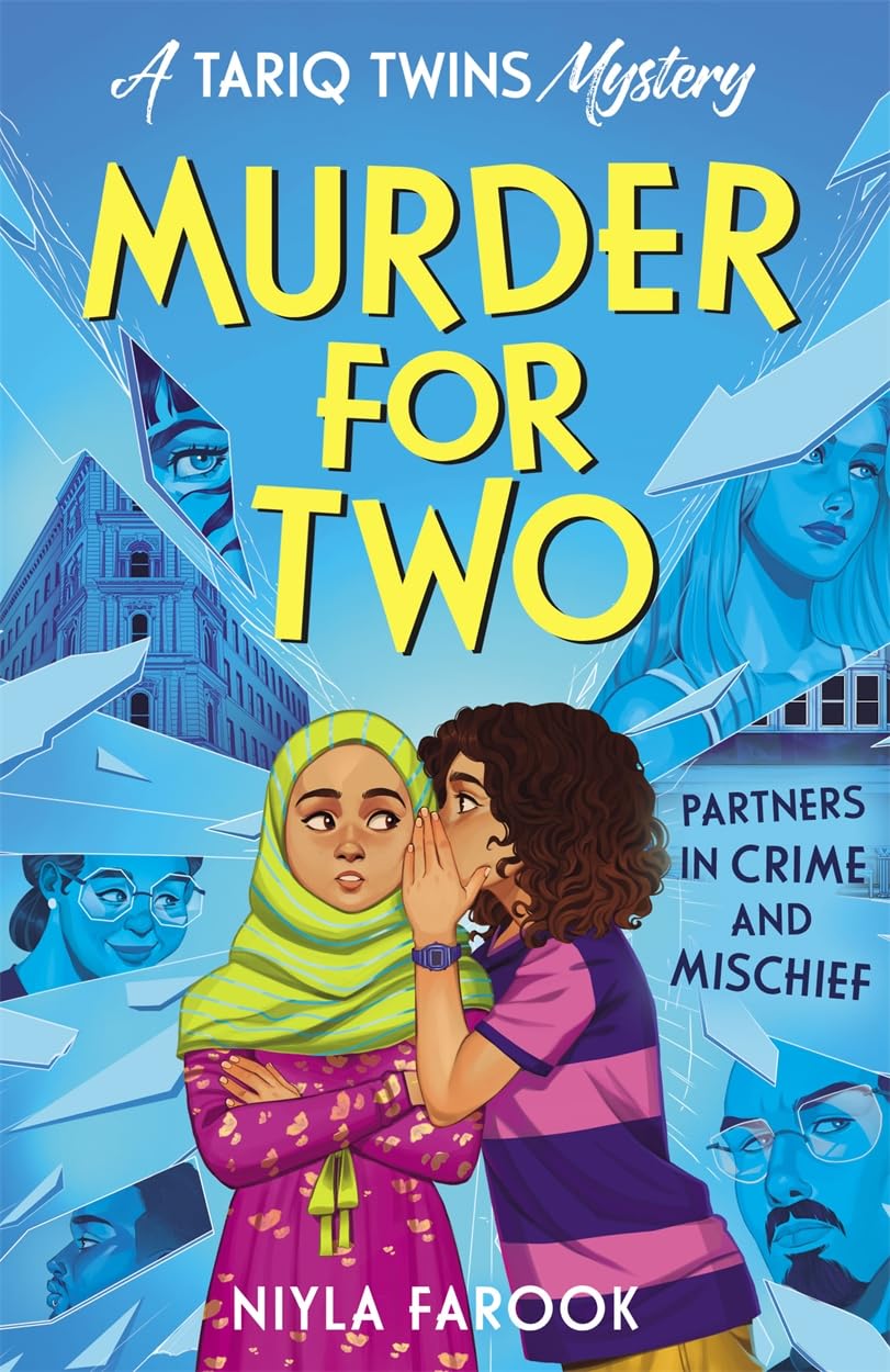 Piccadilly Press Murder for Two (A Tariq Twins Mystery) first in a funny cosy crime series for kids.
