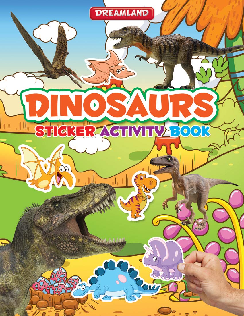 Sticker Activity Book  Dinosaurs | Fun & Educational Activity Book for Kids Ages 36 | Colourful Dinosaur Stickers, Creative Ac