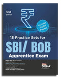 Disha 15 Practice Sets For Sbi/ Bob Apprentice Exam 3Rd Edition | 2021 & 2023 State Bank Of India Solved Papers| Bank Of Baroda 